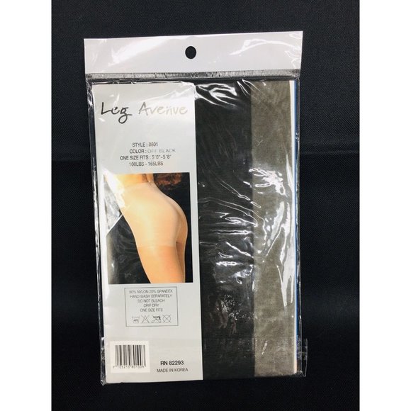 Vintage Leg Avenue Shaping Support Control Top Off Black One Size Deadst… - Picture 2 of 4